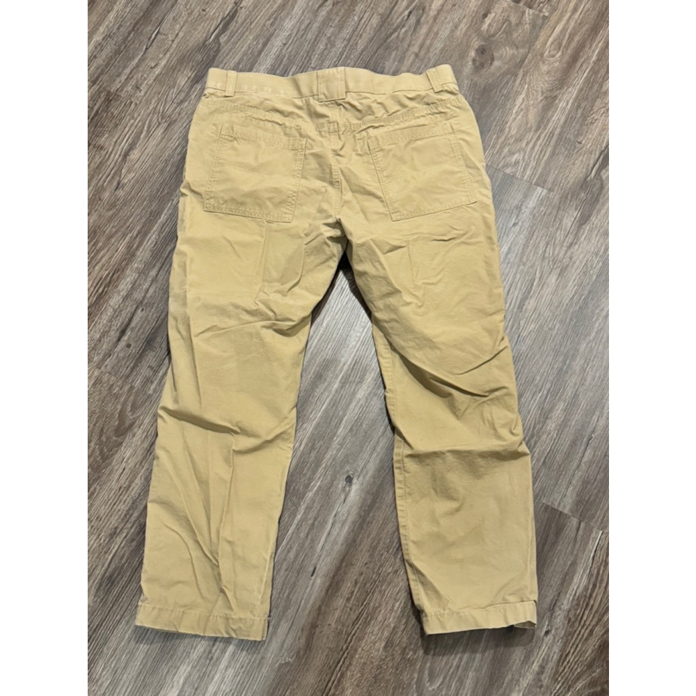 L.L.Bean Men’s Standard Fit Tan Chino 100% Cotton Pants Flat Front Size 38x29 - Picture 6 of 8